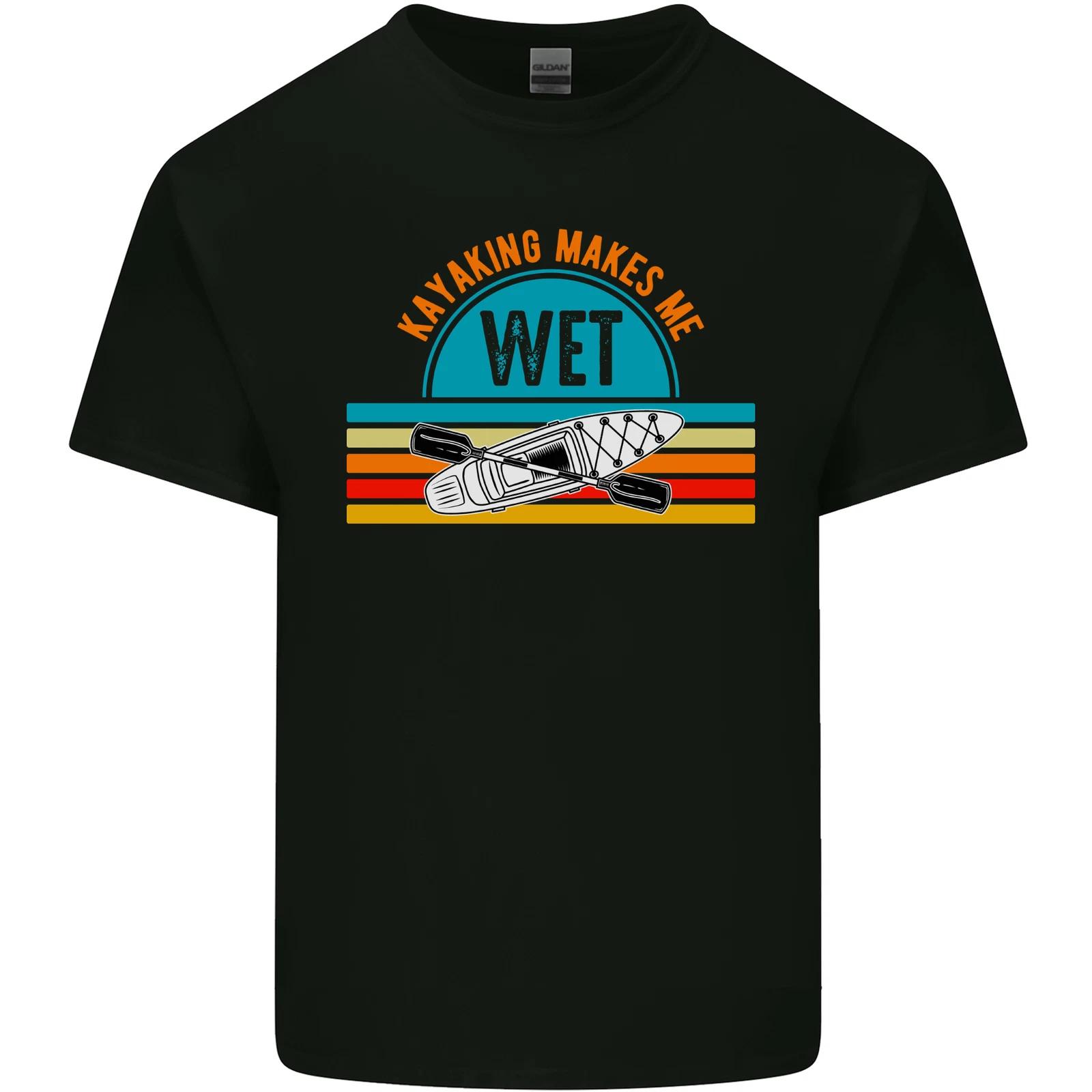 Kayaking Makes Me Wet Funny Kayak Canoe Kids T-Shirt Childrens XL