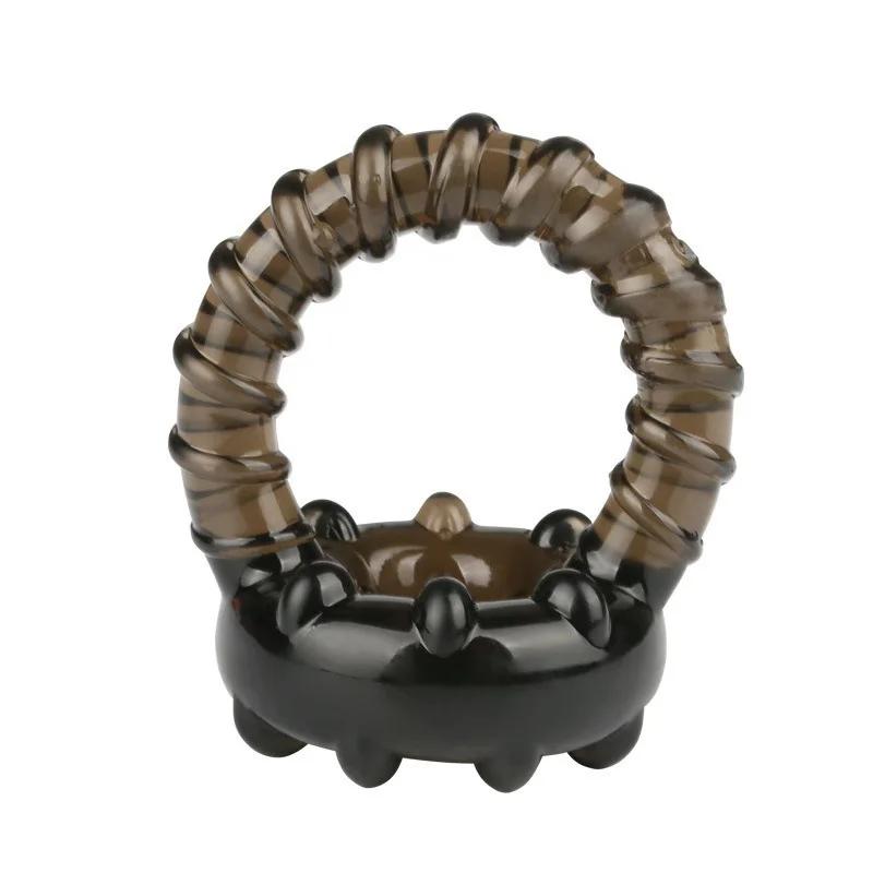 Dual Penis Ring Male Scrotum Restraint Ring Delay Ejaculation Cock Rings Penis Extender Chastity Device Sex Toys for Men