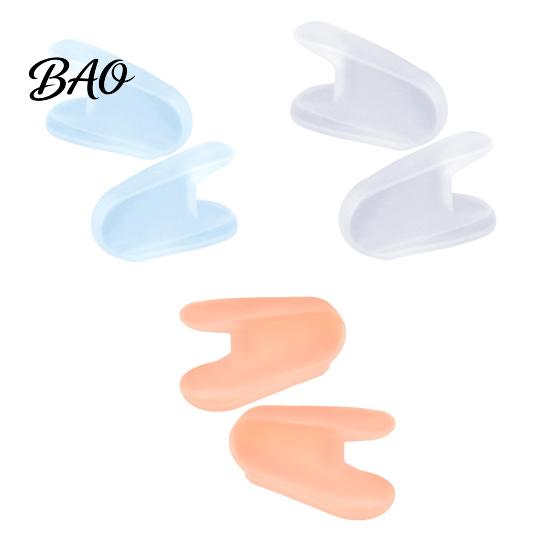 Comfortable Toe Separator 2PCS Gel Separator, Soft Flared Spreader Straightener, Ultra-Thin Non-Slip A-shaped Bunion Corrector, for Overlapping