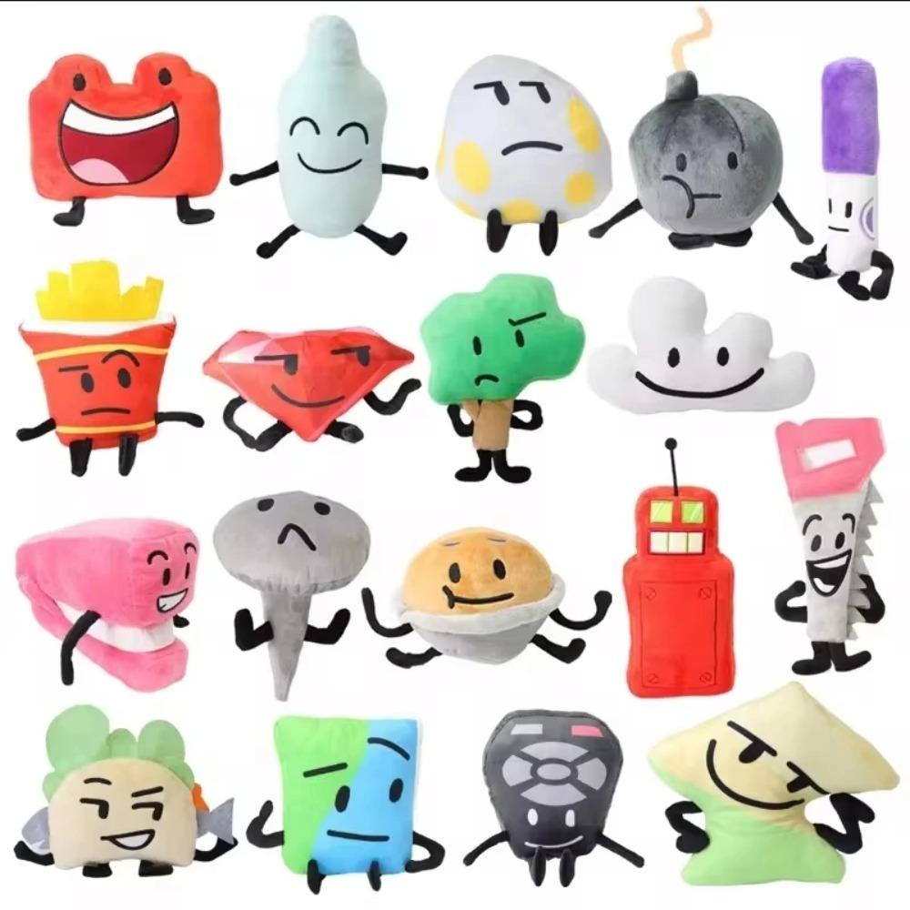 New Battle for Dream Island Plush Toy Stuffed Animal Soft Doll Plushie Figure Plant Number Letter Fries Kids Birthday Gifts