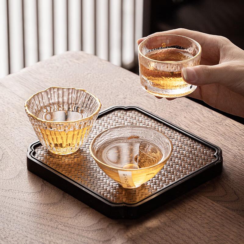 Baizi en Kung Fu Glass Tea Cup Set Set of 3