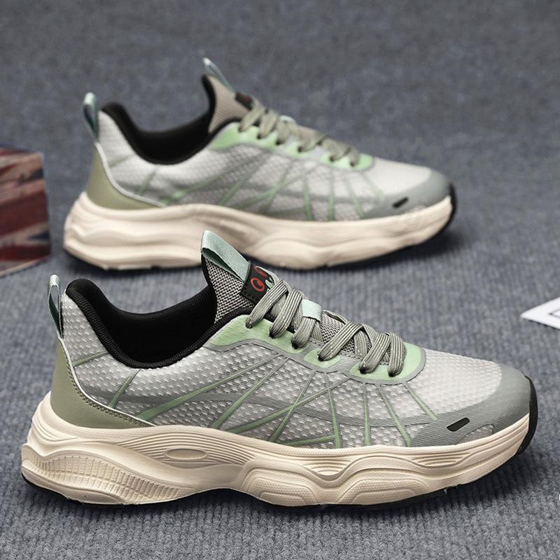 Fashion Men's Fashion Trend Casual Shoes 2025 New Summer Mesh Breathable Comfortable Slip On Sports Shoes Thick Soled Platform sneakers