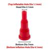 10pcs Red Convert Cassette Plastic Tank Into Inflatable Tank Spray Gas Refill Head Adapter
