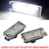 2PCS Canbus LED License Number Plate Light Lamp For Jeep Grand Cherokee Compass Patriot Dodge Viper Maserati Levante Fiat 500