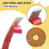 1PC 1m/39.37inch White and gold self-adhesive flexible molded decoration, suitable for mirror edges,and home wall decoration