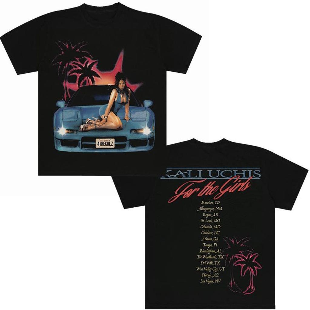 Kali Uchis For The Girls Tour 2026 Oldtimer Grafik Konzert T-Shirt