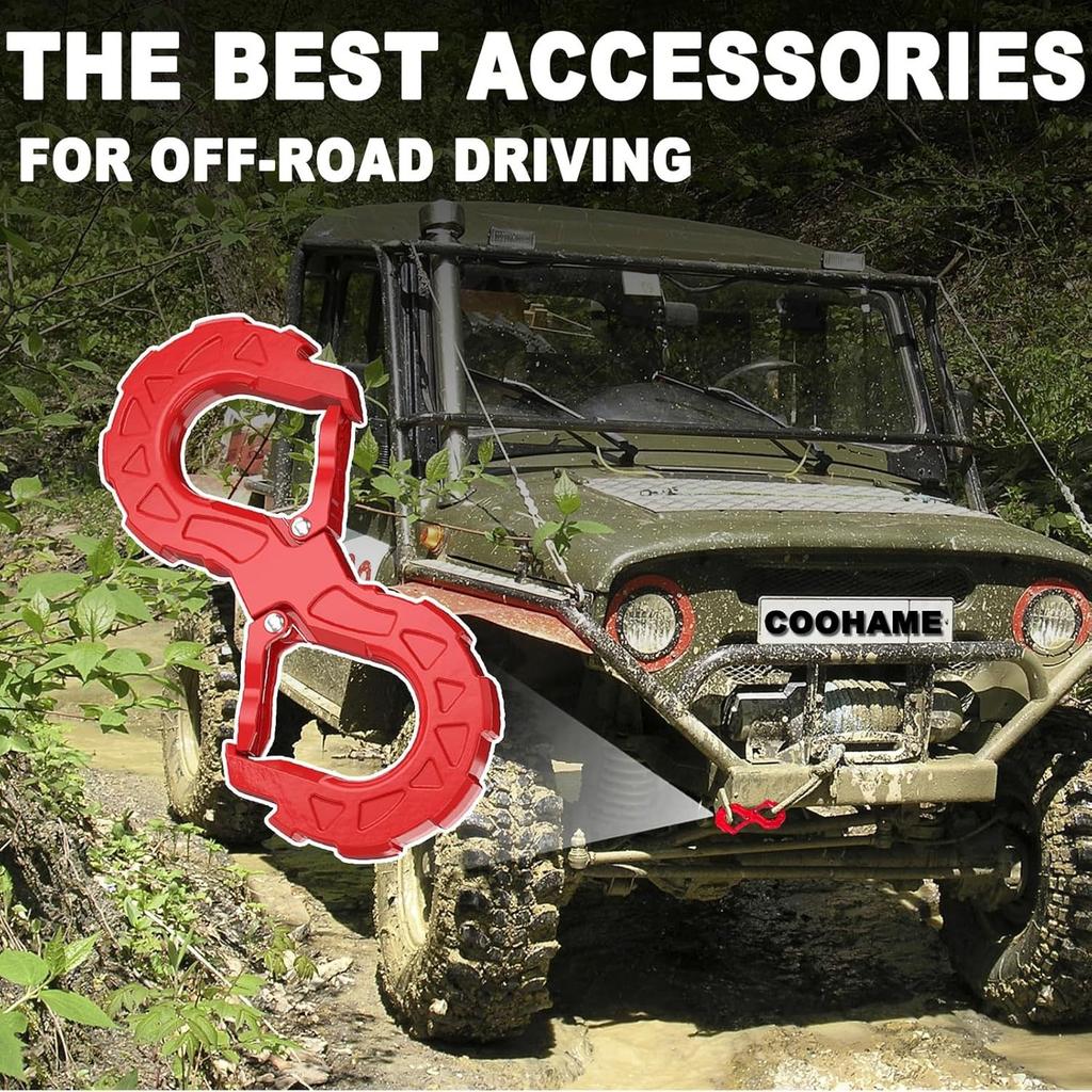 Universeller tragbarer Offroad-Schnellrettungs-Schäkel S-Typ Anhängerhaken Anhängerkupplung Solider Abschlepphaken für Auto SUV Anhänger Zubehör