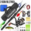 Complete Carbon Sea Fishing Rod Kit with Artificial Bait