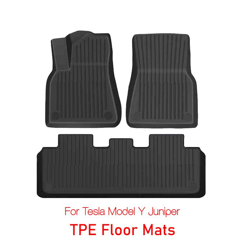 Floor Mats for New Tesla Model Y 2025+ Juniper 2025 Trunk Mats Double Menes Liners Left Right Hand Drive Car Interior Protect