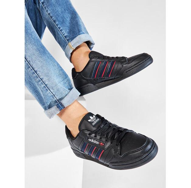 Мужские кроссовки adidas Continental 80 stripes fx5091 чёрные