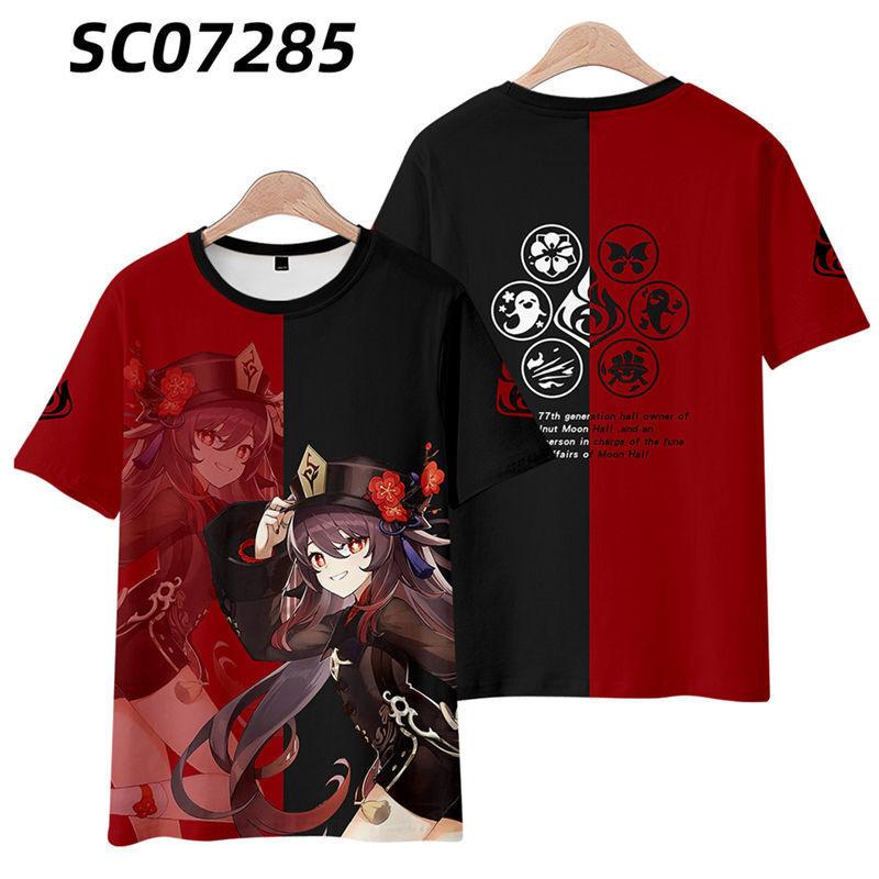 New T-shirt Printed 3D Cosplay Unisex Clothing Street Harajuku Top Men Women Round Neck Tees