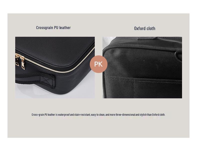 LED Make-up Tasche mit Spiegel - Großvolumige, hochwertige Tasche für Maskenbildner mit Beleuchtung