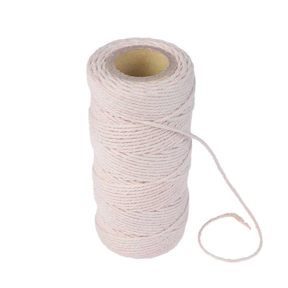 New Christmas Gift Packing 100% Natural Beige Cotton DIY Rope Twine String Sewing Cords