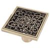 Antique Finish Floor Drain Grate Square Shape Floor Strainer Elegant Drain Strainer  Toilet