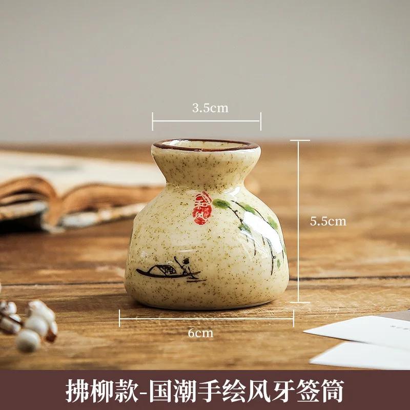 Personalizovaná krabička na párátka Domácí lehký luxusní keramický držák na párátka Kreativní hotelový catering Komerční nádobka na vatové tyčinky