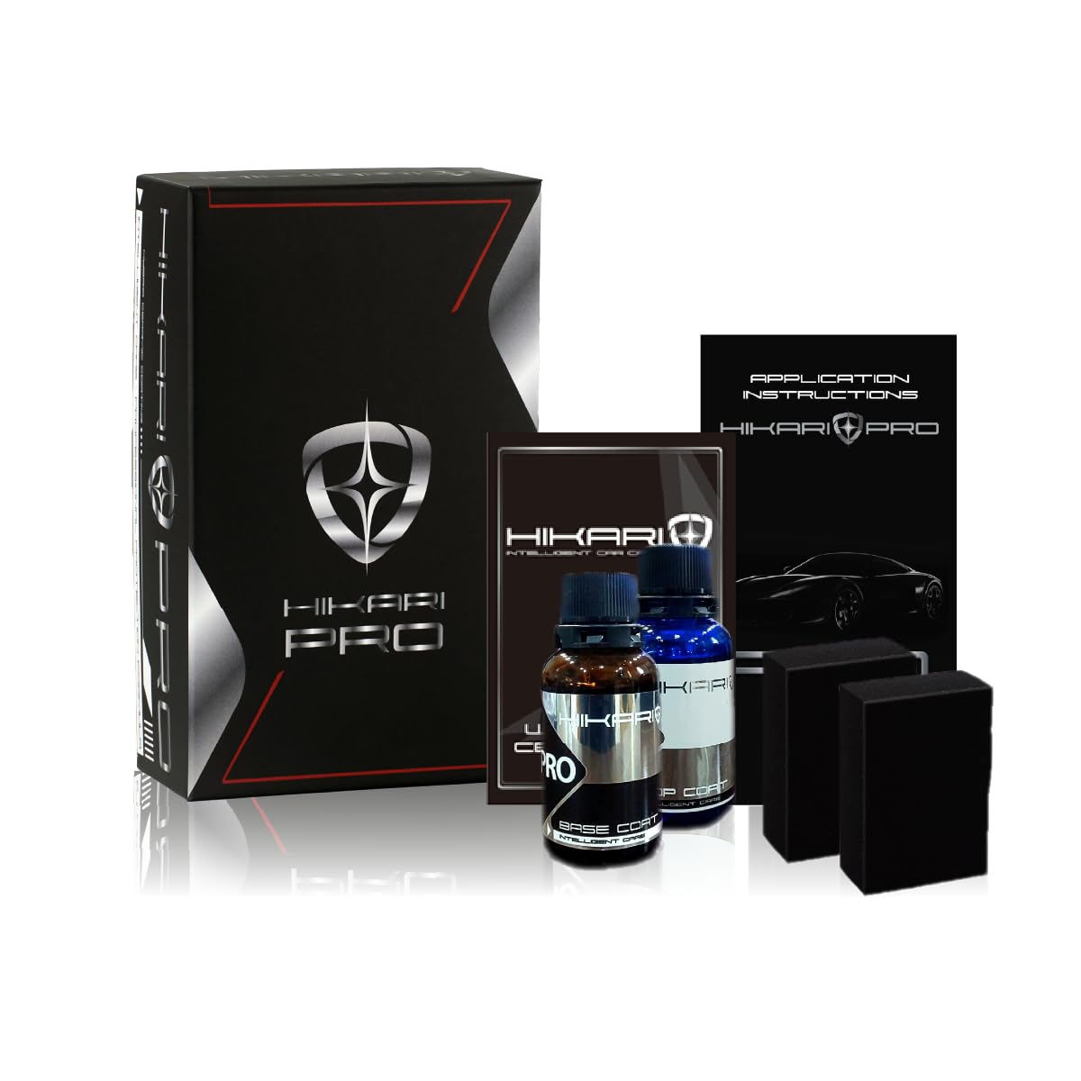 

HIKARI PRO KIT Керамическое покрытие для автомобилей с устойчивостью к царапинам и пятнам 10H и глянцевым покрытием, самовосстанавливающееся, водоотталкивающее,