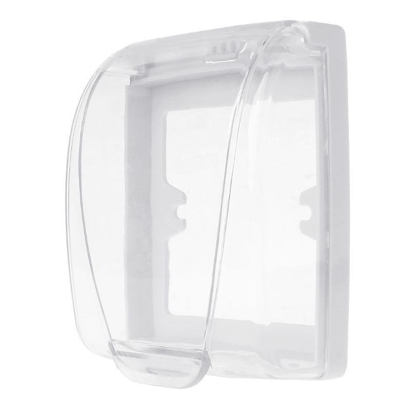 Bathroom Outlet Receptacle Protectors Clear Switches Outlet Protective Box Waterproof Dust Cover Electrical Outlet Cover