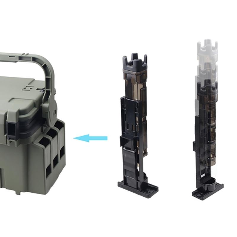 Fishing Box Rod Insert Stand Fishing Rod Barrels Rod Tube Vertical Insertion Device Fishing Box Rod Support Holder