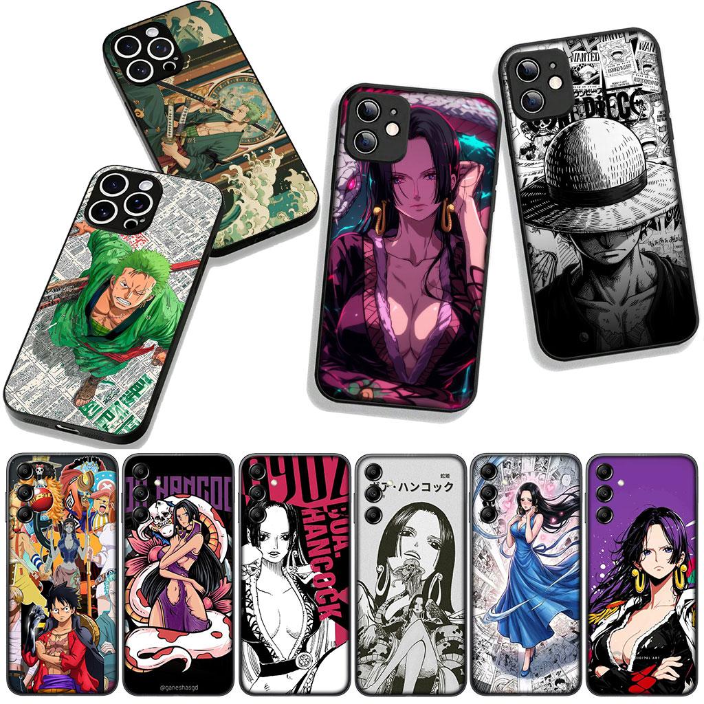For Samsung Galaxy A36 A17 A26 A07 A35 A54 A53 A13 A33 A34 S8 S9 S20 S21 FE S10 Plus Case One Boa Hancock Pieces Luffy Zoro