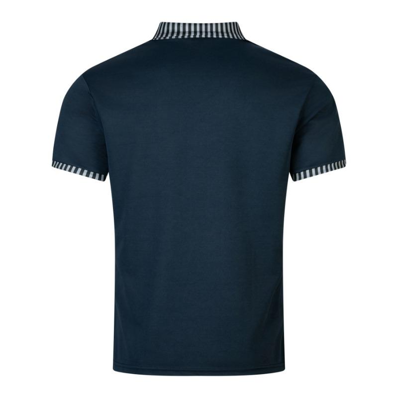 Fashionable Men's Casual Polo Shirt with Pocket Button, Long Placket, Collar, Striped Colour-Blocked Patchwork T-Shirt