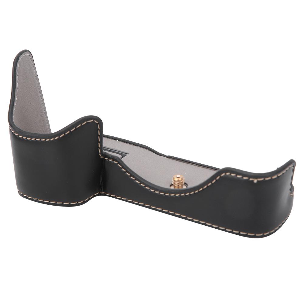 

Высококачественный получехол для камеры из ПУ кожи, рукоятка, сумка, защитная нижняя крышка для Sony A9 A7RIIi A7III менее чем br более чёрный