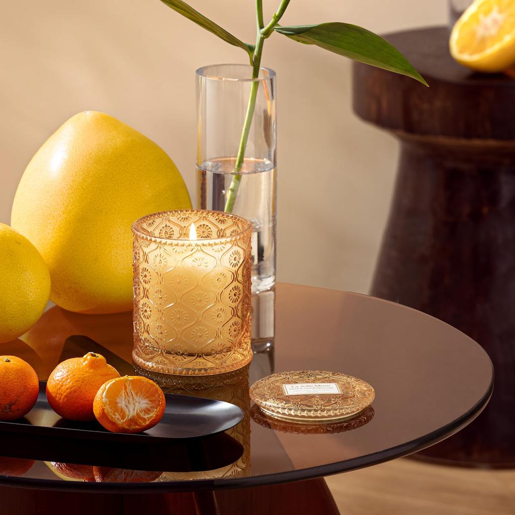 LA JOLIE MUSE Aroma Candle Yuzu Neroli Blossom Home Fragrance Candle Natural Soy Wax Gift for Women 170g Burn 40 Hours - & - - - - - Time