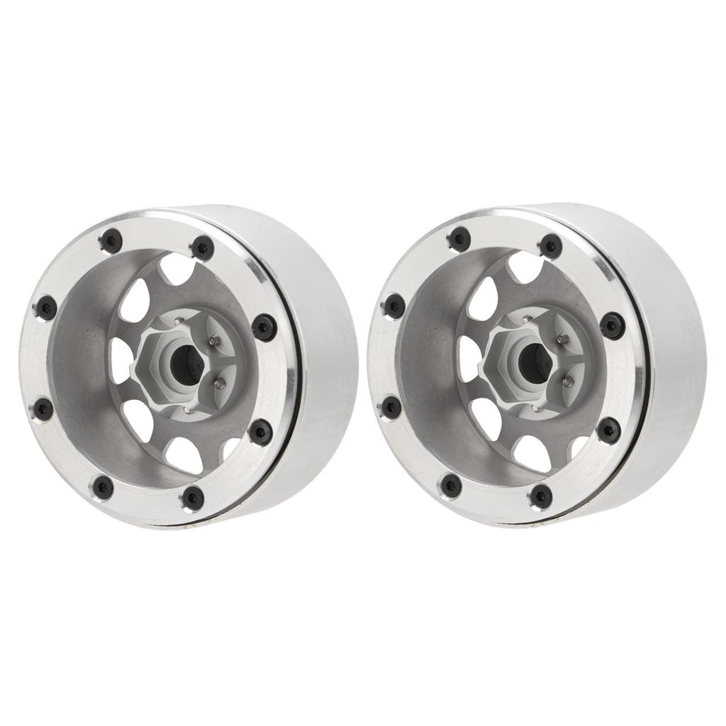 2Pcs 1.9 Inch Wheel Hub Aluminum Alloy Beadlock Wheels Hubs for Scx10 RC Car