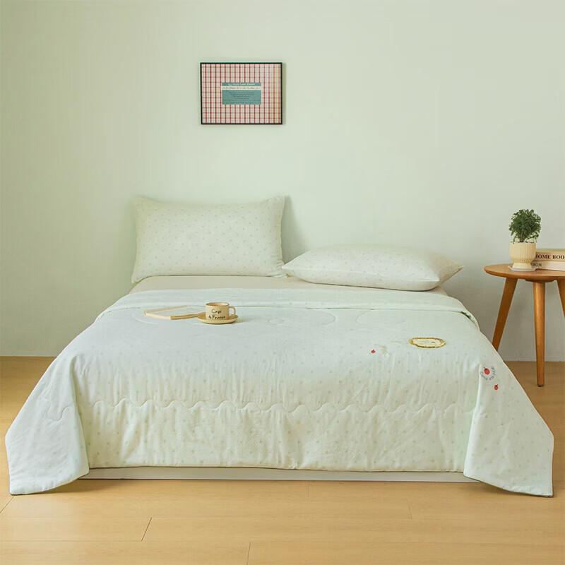 MINISO All-Cotton Double-Layer Gauze Soybean Blended Summer Quilt