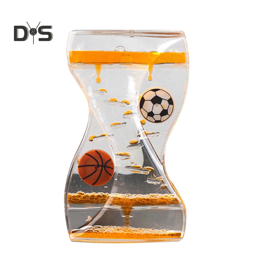 DYS Heminredning Rörlig Droppolja Timglas Flytande Bubbeltimer Leksak för Barn Skrivbord