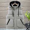 Plus Size M-5XL Winter Sleeveless Jackets Man Thick Outerwears Fashion Men's Warm Vest Hooded