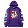 Fashion Sweatshirts Long Sleeves Loose Streetwear Hoodie Tops Anime Demon Slayer Hoodie Men's Print Pullovers Printed Harajuku
