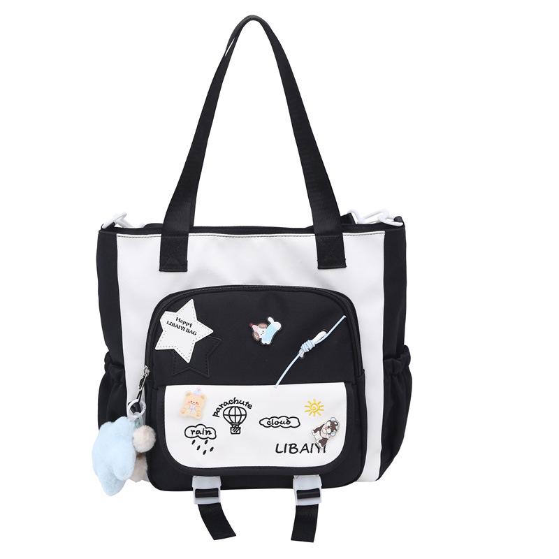 Schoolbag Junior High School Girls' Large Capacity and High Value Ins Wind Niche Backpack Two Piece Tutorial Bag Light Backpack