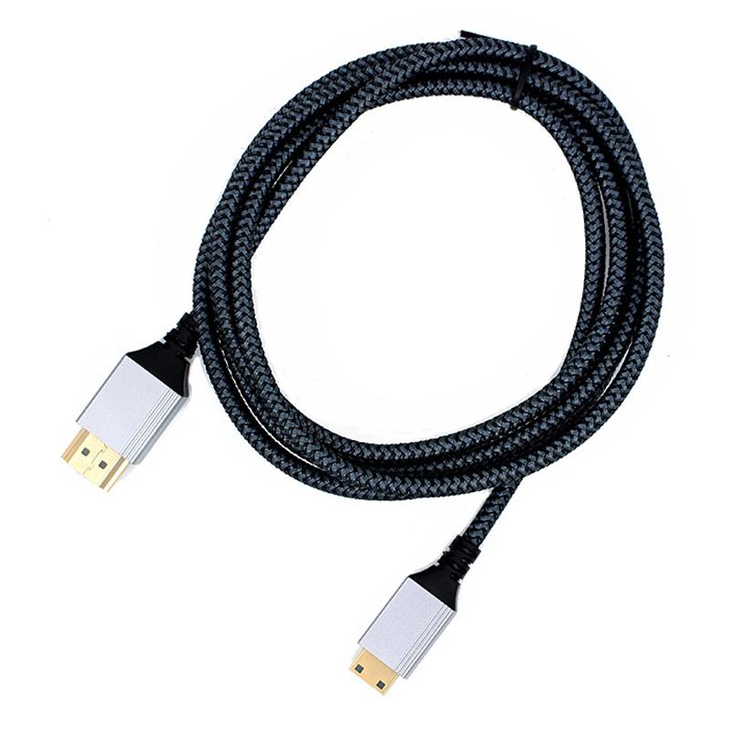 

1m Gold-Plated 4K Video Transmission Cord HDMI to Mini HDMI Adapter Cable As Shown A