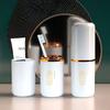 Tragbar, Reise-Zahnbürste, Zahnpasta-Aufbewahrungsset, Mundspülbecher, Leichtgewicht, Reisehygiene-Essentials, Robuste Struktur, Zahnbürstenhalter