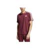 Adidas Striped Fashion Casual Breathable Comfortable Short Sleeve T-Shirt Men Tops Red JF0595