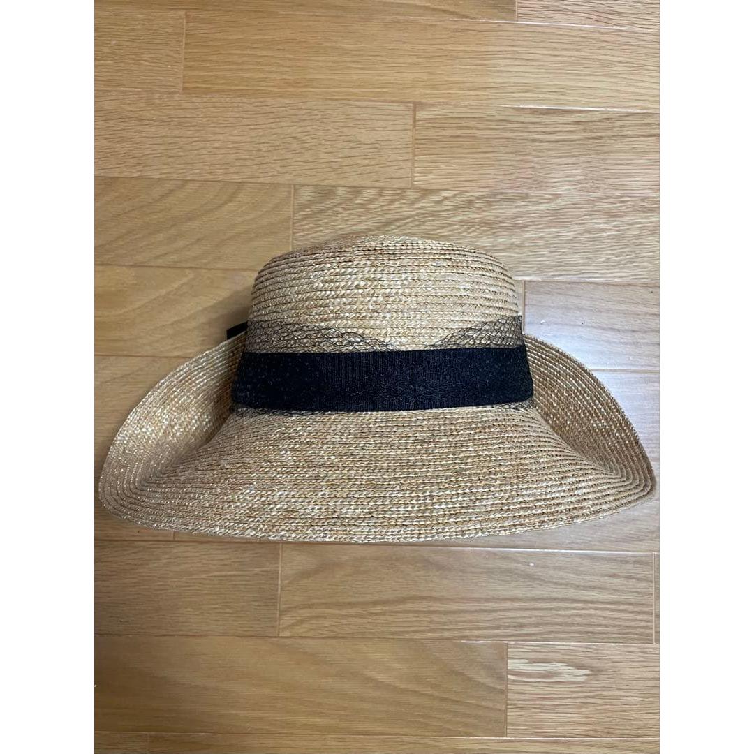 Used CA4LA straw hat straw hat with ribbon