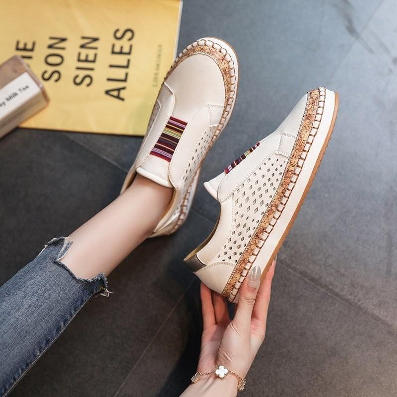Damskor 2024 Utskurna Damskor i Mesh Damskor Platt Andningsbar Sko Zapatos Mujer 2024 Trend