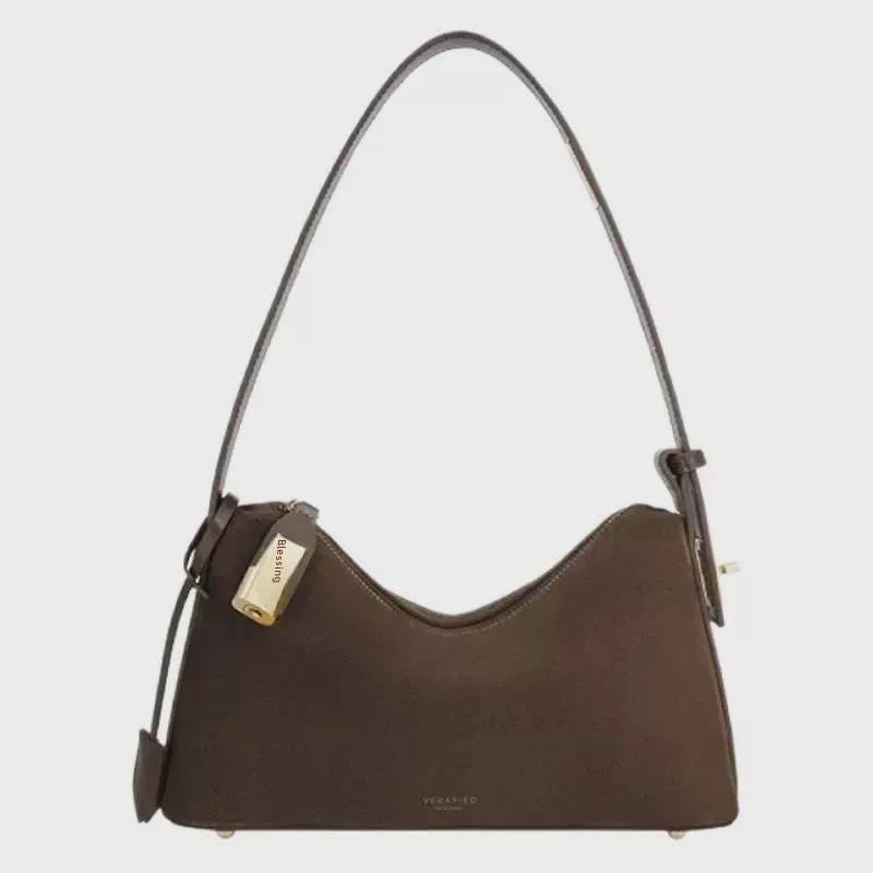 Verified French Chic Crescent Shoulder & Handheld Hobo Bag