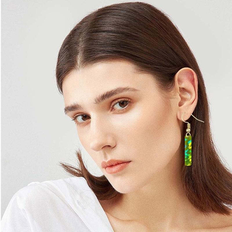 Letter Keychain Resin Silicone Mold Holographic Earring Pendant Handmade Mold for Jewelry Making DIY Epoxy Resin Molds