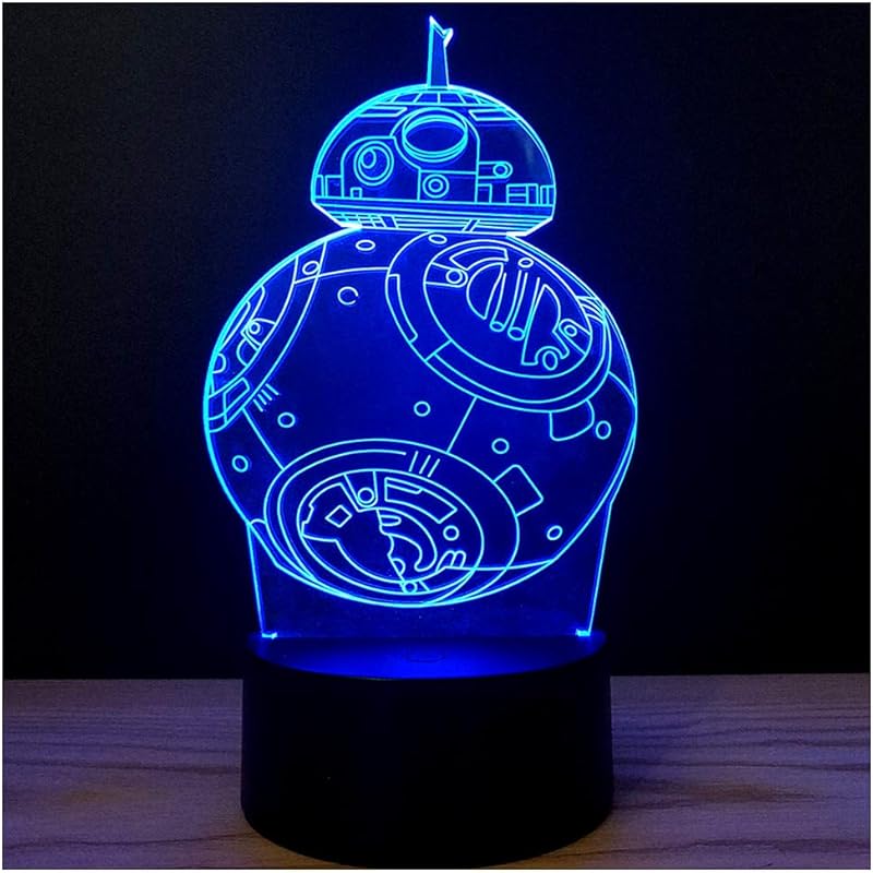3D Illusion Platform Night Lights Touch Switch 7 Color Change USB Power LED Desk Lamp for Home Decorations or Holiday Gifts