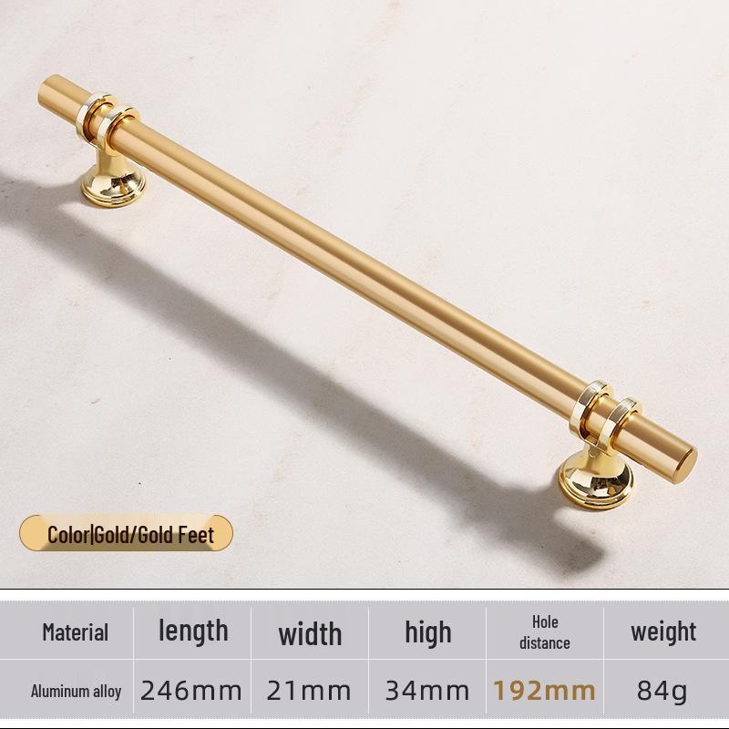 Modern Minimalist European Two-Tone Wardrobe & Drawer Handle