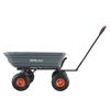 VEVOR Dump Cart, Poly Garden Dump Cart with Easy to Assemble Steel Frame, Dump Wagon with 2-in-1 Convertible Handle