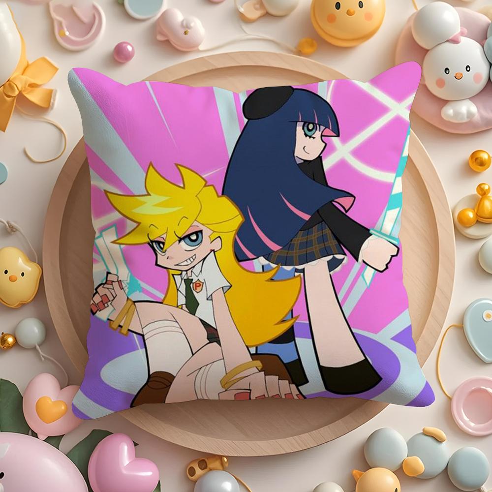 P-Panty & Stocking with Garterbelt Kissenbezug Kurzer Plüsch Doppelseitiger Druck Zuhause Maschinenwaschbar im Winter Kissenbezug