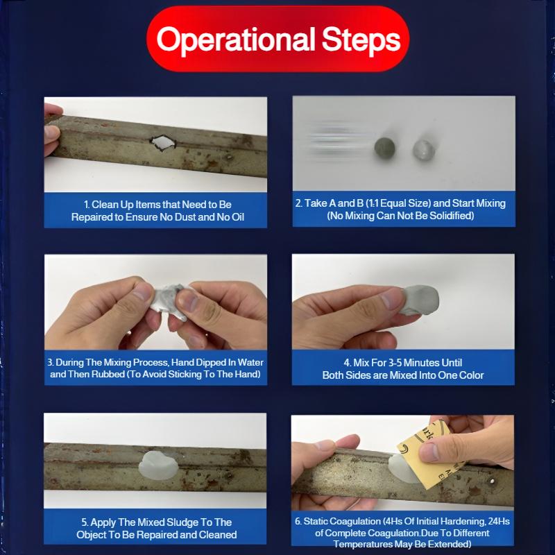 Steel Plastic Clay Repair Putty Strong Plasticity&Adhesion Waterproof Sealant for Home Leaks, Crack&Plumbing Hole Repair