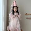 Fashion Gauze Happy Birthday Hat Felt Mesh Princess Hat Headwear Flower Party Caps Photography Prop