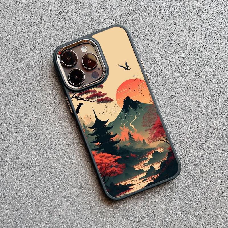 

Японский Эстетичный Чехол для Телефона с Пейзажем Горы Фудзи Для iPhone 13 12 11 Pro Max 14 7 8 Plus XR XS X 15 16 Pro Max Силиконовый Чехол iphone 7