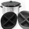 6-Quart Slow Cooker Liner Multiple Grids Leakproof Dishwasher Safe Silicone Slow Cooker Divider Cooking Liner Kitchen Accessories