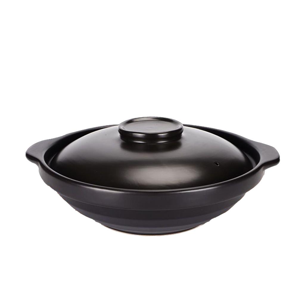 Multifunctional Casserole Pot with Lid Sizzling Hot Pot for Bibimbap and Soup Large Wide Mouth Heat