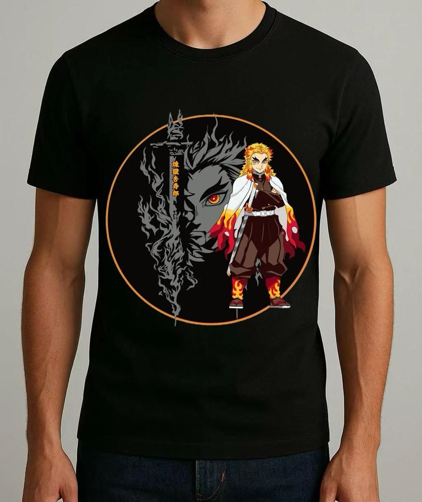 Demon Slayer Kyojuro Rengoku  Anime T-shirt Unisex Unisex T-Shirt M