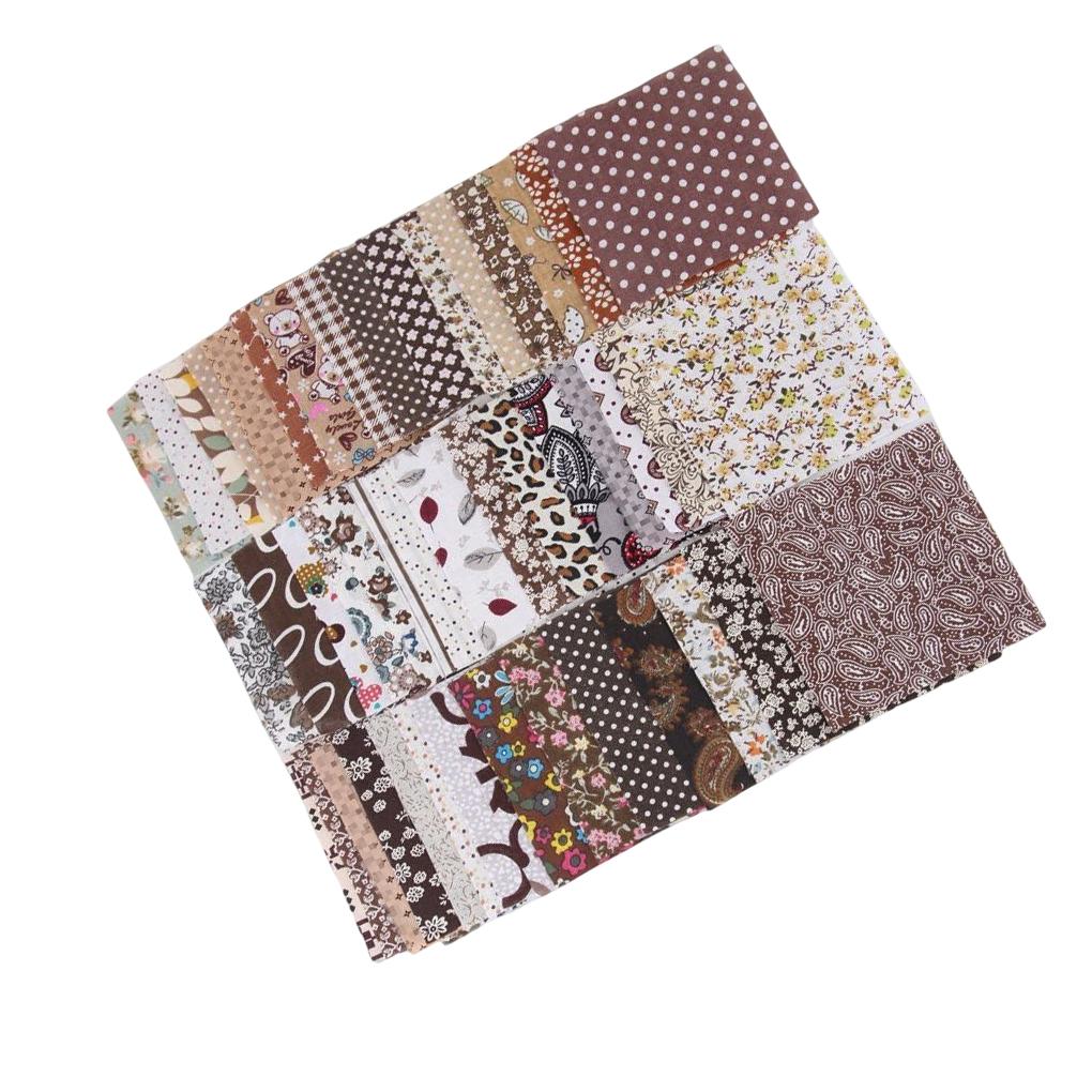 

50 штук Хлопковые ткани Портной Сумка через плечо Шитье Квилтинг Квадратная ткань Дом DIY Аксессуары для рукоделия